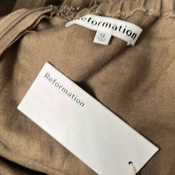 NWT | Reformation Autumn Linen Jumpsuit | Size 12 - Picture 7 of 8